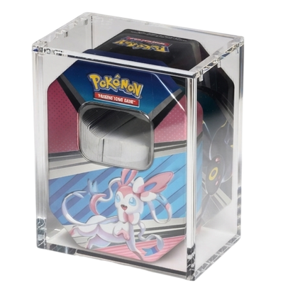 Magnetic Acrylic Box for EU Standard Pokémon Tin Case | The Acrylic Box