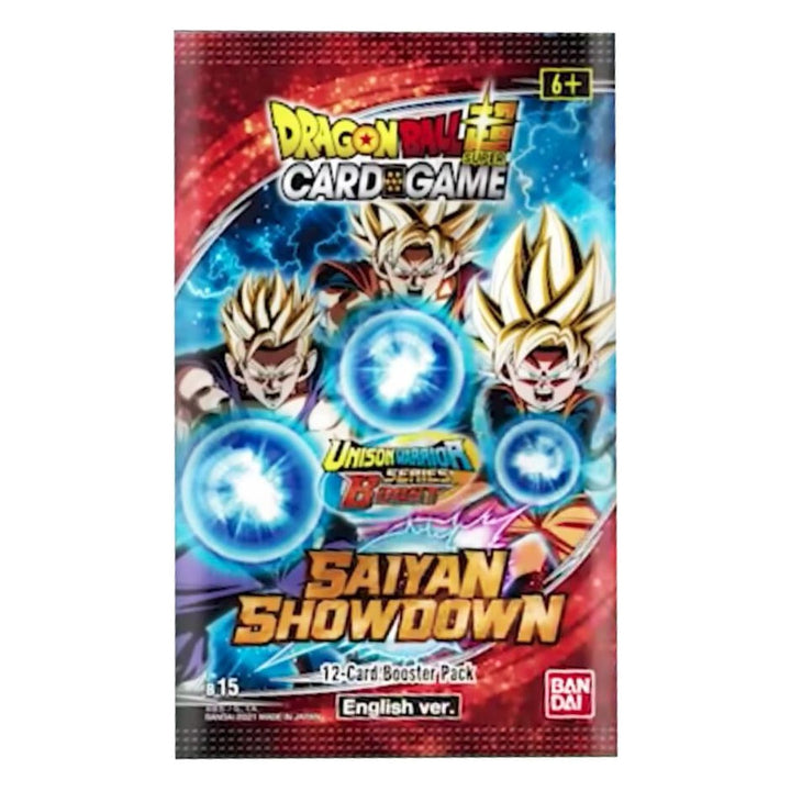 B-15 Booster Pack Saiyan Showdown – Dragon Ball Super Card Game English sealed product